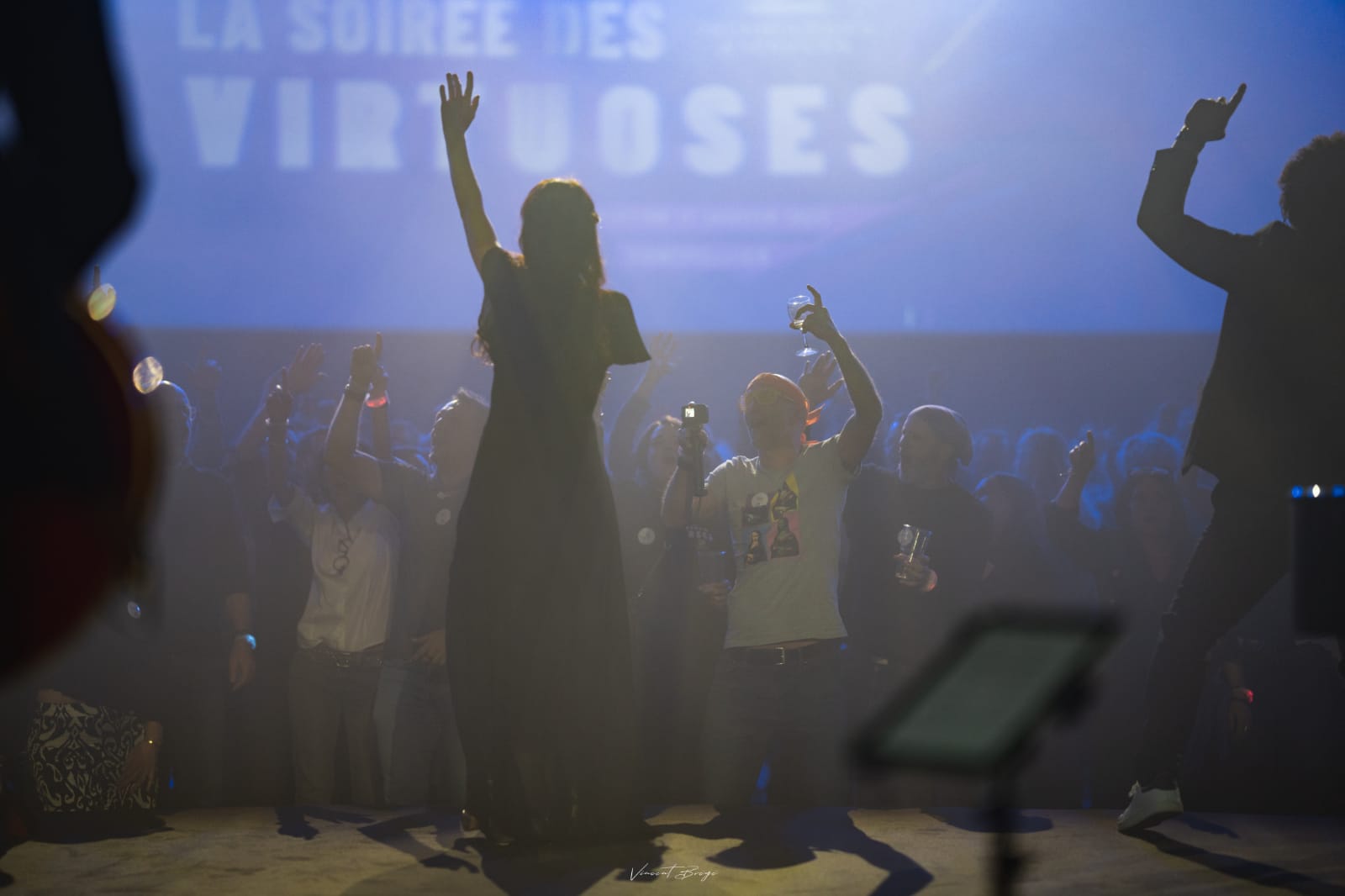 Blandine Baudouin lors d'un spectacle